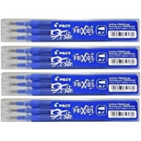 Pilot FriXion Ball Tintenroller- Repuesto de tinta (4 juegos de 3 piezas)- 0.7- Azul